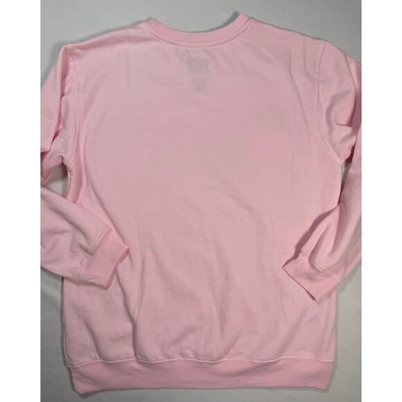 WICKED Pink Crewneck Sweatshirt Pink Bubble Stars Size LARGE - Picture 8 of 10